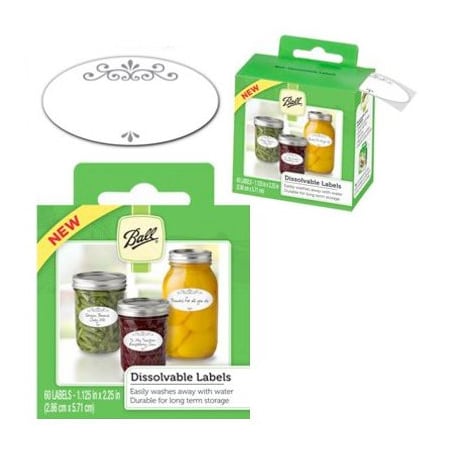 Rubbermaid 60PK Dissolv Jar Label 1440010734